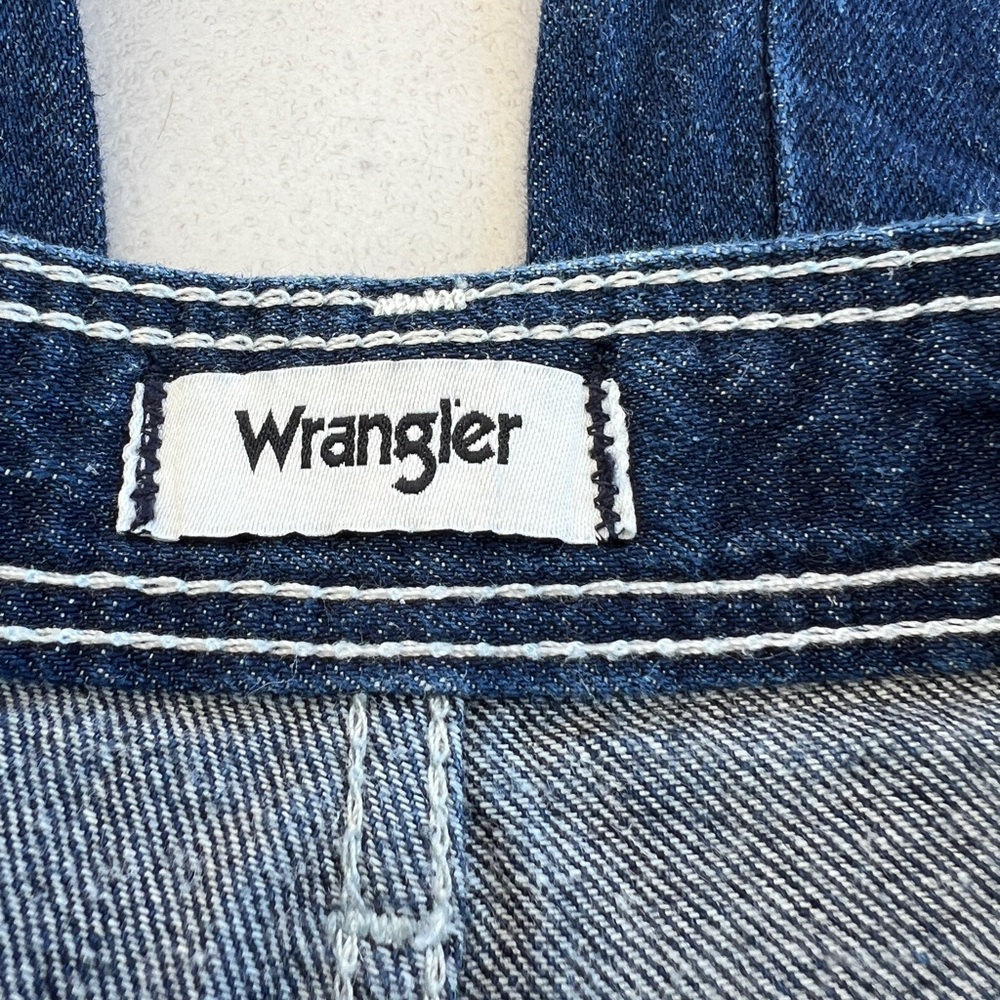 Wrangler Dark Blue High-Rise Wide Leg Jeans - Picture 16 of 16